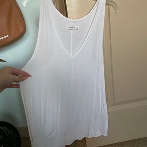 Flowy white tank top from Abercrombie